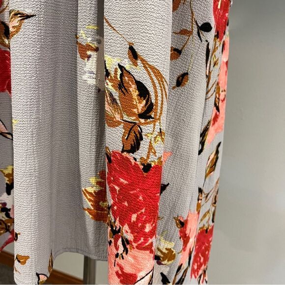 Jodifl scoop neck sleeveless floral a-line tunic / mini dress size medium - Picture 5 of 13